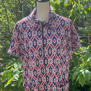 Vintage 1970s Polyester Sears Fashion Knit Dress Size estimation Large No Tags